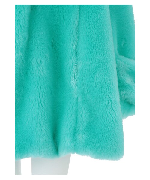 G.V.G.V.（ジーヴィージーヴィー）の「FAUX FUR DOUBLE FRONT COAT（ジャケット/アウター・レディース・GREEN・36）」の7枚目の写真