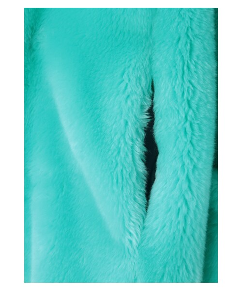 G.V.G.V.（ジーヴィージーヴィー）の「FAUX FUR DOUBLE FRONT COAT（ジャケット/アウター・レディース・GREEN・36）」の6枚目の写真