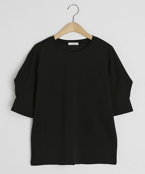 DHOLIC(ディーホリック)の「パフスリーブTシャツ(Tシャツ/カットソー・レディース・ベージュ/ホワイト/ブラック・FREE)」の3枚目の写真
