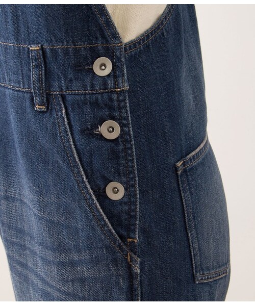 LE JUN（ルジュン）の「デニムサロペット（パンツ・レディース・ネイビー/ブルー系・S/M/L）」の10枚目の写真