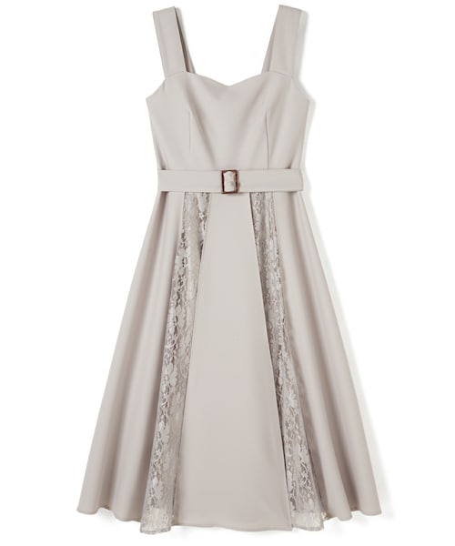 Grl グレイル の バックルベルト付レース切替ワンピース ワンピース Wear