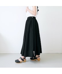 BLUE BLUE JAPAN | BLUE BLUE JAPAN｜ブルーブルージャパン｜ ウェイビーレーヨンスカート ｜620100020｜BLACK(スカート)