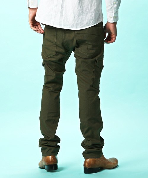 Johnbull Private labo（ジョンブルプライベートラボ）の「サルエルカーゴパンツ（カーゴパンツ・メンズ・ホワイト/ブラック/チャコールグレー/カーキ/オリーブ/ブルー/ブルーグリーン・SMALL/MEDIUM/LARGE/X-LARGE/XX-LARGE）」の11枚目の写真