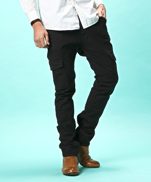 Johnbull Private labo（ジョンブルプライベートラボ）の「サルエルカーゴパンツ（カーゴパンツ・メンズ・ホワイト/ブラック/チャコールグレー/カーキ/オリーブ/ブルー/ブルーグリーン・SMALL/MEDIUM/LARGE/X-LARGE/XX-LARGE）」の8枚目の写真