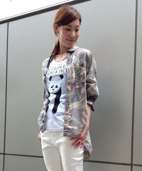 Johnbull Private labo(ジョンブルプライベートラボ)の「カモフラージュシャツ(シャツ/ブラウス・レディース・カモフラージュ・FREE)」の1枚目の写真