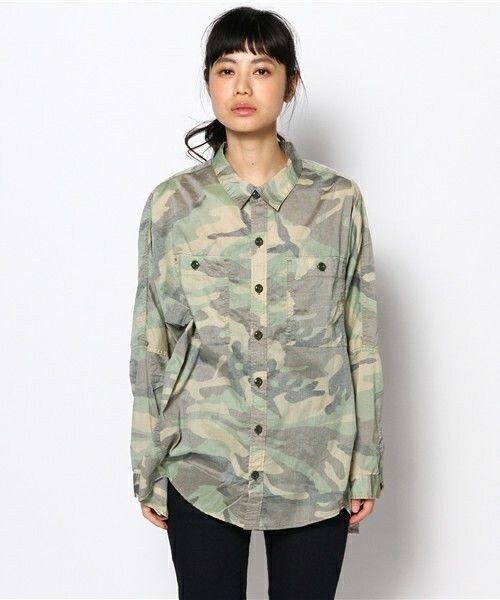 Johnbull Private labo(ジョンブルプライベートラボ)の「カモフラージュシャツ(シャツ/ブラウス・レディース・カモフラージュ・FREE)」の3枚目の写真