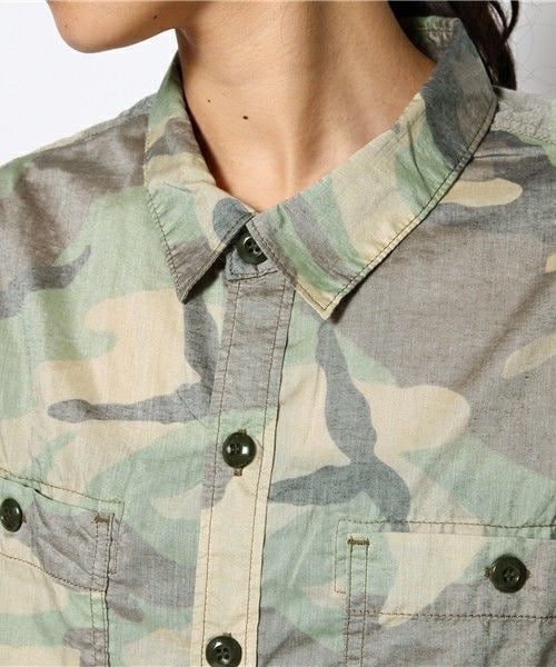Johnbull Private labo(ジョンブルプライベートラボ)の「カモフラージュシャツ(シャツ/ブラウス・レディース・カモフラージュ・FREE)」の6枚目の写真