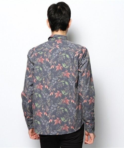 2 class.ics（トゥークラスドットイクス）の「柄シャツ（シャツ/ブラウス・メンズ・ホワイト/ネイビー・MEDIUM/LARGE）」の5枚目の写真