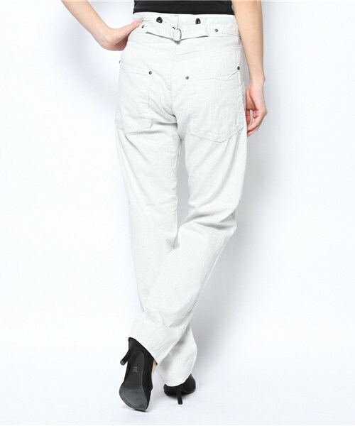 Johnbull Private labo（ジョンブルプライベートラボ）の「【CLUEL 7月号掲載！】サスペンダーワークパンツ（デニムパンツ・レディース・ホワイト/ホワイト系その他・X-SMALL/SMALL/MEDIUM）」の7枚目の写真