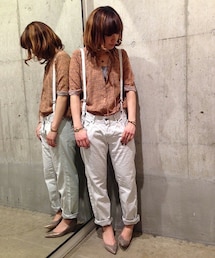 Johnbull Private labo | サスペンダージーンズ(デニムパンツ)