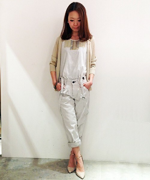 Johnbull Private labo（ジョンブルプライベートラボ）の「【CLUEL 7月号掲載！】サスペンダーワークパンツ（デニムパンツ・レディース・ホワイト/ホワイト系その他・X-SMALL/SMALL/MEDIUM）」の19枚目の写真