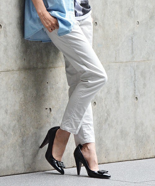 Johnbull Private labo（ジョンブルプライベートラボ）の「【新色追加！】3/4トラウザー（チノパンツ・レディース・ホワイト/ブラック/カーキ/ダークグリーン/グレー・X-SMALL/SMALL/MEDIUM/LARGE）」の6枚目の写真