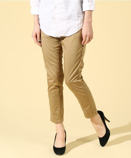 Johnbull Private labo（ジョンブルプライベートラボ）の「【新色追加！】3/4トラウザー（チノパンツ・レディース・ホワイト/ブラック/カーキ/ダークグリーン/グレー・X-SMALL/SMALL/MEDIUM/LARGE）」の12枚目の写真