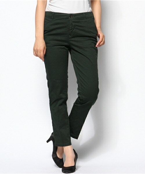 Johnbull Private labo（ジョンブルプライベートラボ）の「【新色追加！】3/4トラウザー（チノパンツ・レディース・ホワイト/ブラック/カーキ/ダークグリーン/グレー・X-SMALL/SMALL/MEDIUM/LARGE）」の4枚目の写真
