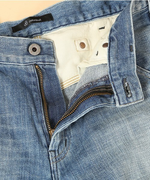 Johnbull Private labo（ジョンブルプライベートラボ）の「3/4ワークジーンズ（デニムパンツ・レディース・ブルー・X-SMALL/SMALL/MEDIUM/LARGE）」の11枚目の写真