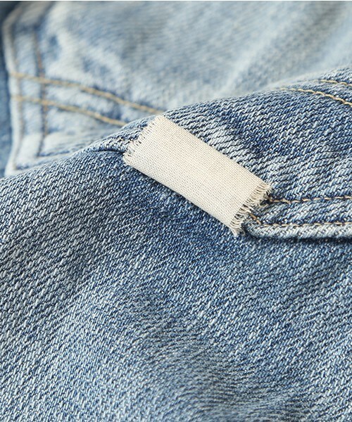 Johnbull Private labo（ジョンブルプライベートラボ）の「3/4ワークジーンズ（デニムパンツ・レディース・ブルー・X-SMALL/SMALL/MEDIUM/LARGE）」の13枚目の写真