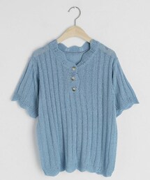 DHOLIC | ボタンスカラップニット(ニット/セーター)