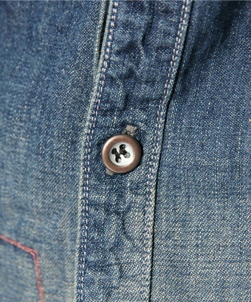 Johnbull Private labo（ジョンブルプライベートラボ）の「ルードワークシャツ（シャツ/ブラウス・レディース・インディゴブルー・SMALL/MEDIUM）」の10枚目の写真