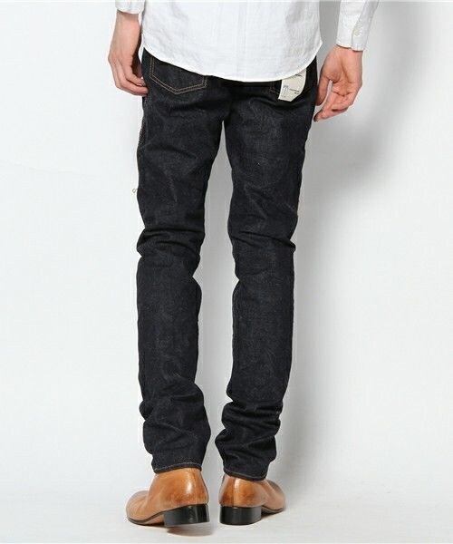 Johnbull Private labo(ジョンブルプライベートラボ)の「スリムデニムパンツ(デニムパンツ・メンズ・インディゴブルー・27inch/28inch/29inch/30inch/31inch/32inch/33inch/34inch)」の4枚目の写真