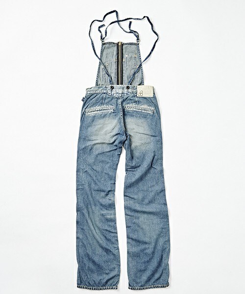 Johnbull Private labo（ジョンブルプライベートラボ）の「フレンチサロペット（サロペット/オーバーオール・レディース・インディゴブルー・SMALL/MEDIUM/LARGE/LL）」の9枚目の写真