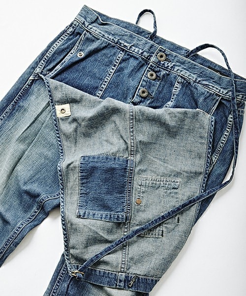 Johnbull Private labo（ジョンブルプライベートラボ）の「フレンチサロペット（サロペット/オーバーオール・レディース・インディゴブルー・SMALL/MEDIUM/LARGE/LL）」の13枚目の写真