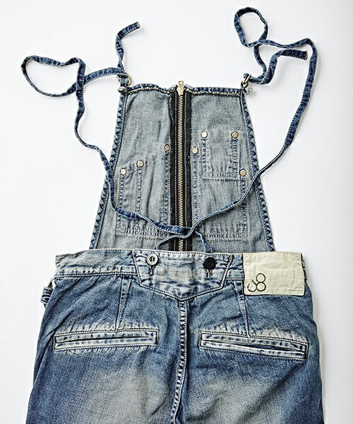 Johnbull Private labo（ジョンブルプライベートラボ）の「フレンチサロペット（サロペット/オーバーオール・レディース・インディゴブルー・SMALL/MEDIUM/LARGE/LL）」の12枚目の写真