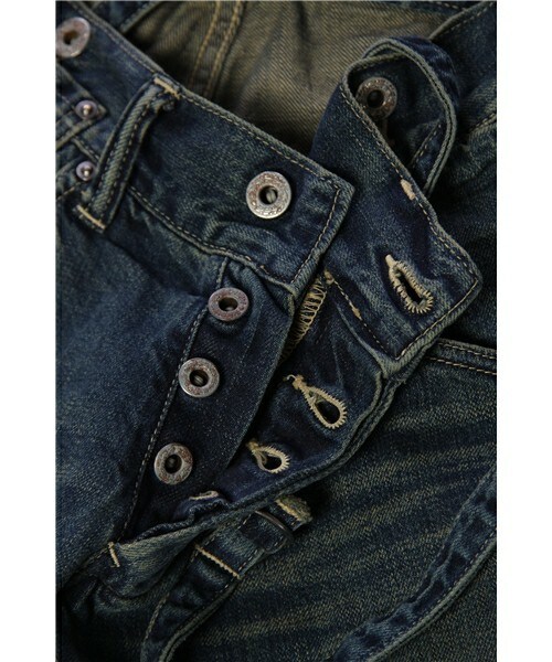 Johnbull Private labo（ジョンブルプライベートラボ）の「サスペンダーワークパンツ（デニムパンツ・レディース・インディゴブルー・X-SMALL/SMALL/MEDIUM）」の11枚目の写真