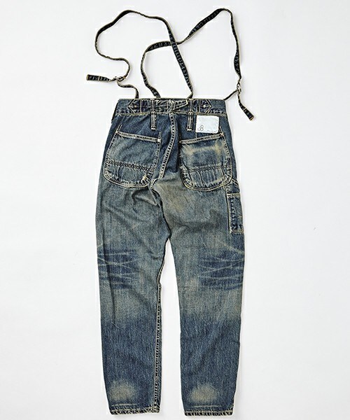 Johnbull Private labo（ジョンブルプライベートラボ）の「サスペンダーワークパンツ（デニムパンツ・レディース・インディゴブルー・X-SMALL/SMALL/MEDIUM）」の12枚目の写真