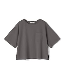 GRL | 胸ポケット付きサイドスリットコットンＴシャツ(Tシャツ/カットソー)