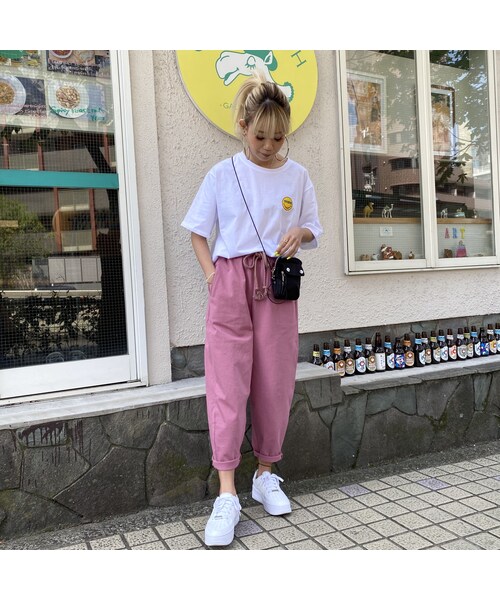 no brand（ノーブランド）の「サラサラT｢にこにこさん｣#3001（Tシャツ/カットソー・レディース・その他）」の6枚目の写真