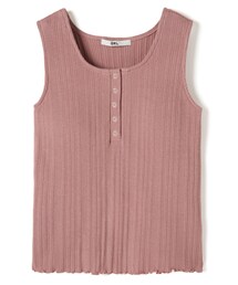 GRL | パット入りヘンリーネックリブタンクトップ(タンクトップ)