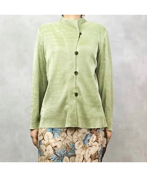 USED（ユーズド）の「Pistachio color ensemble tops-1030-4（Tシャツ/カットソー・レディース・その他）」の4枚目の写真