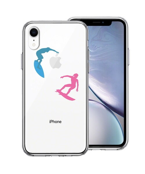 No Brand ノーブランド の Iphonexr ケース ハイブリッド クリア サーファー スマホケース カバー Wear