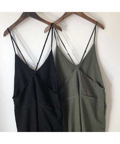 copine（コピン）の「8月18日再々荷！大人気シリーズ！レーヨン×麻！ゆったりシンプルサロペット(2color)【クリックポスト対象商品】（サロペット/オーバーオール・レディース・その他）」の15枚目の写真