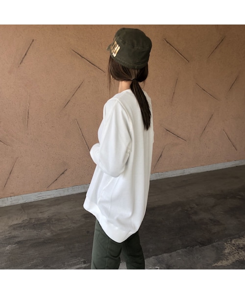 copine（コピン）の「再入荷！着回し力抜群！袖リブワッフルプルオーバー(2color)【クリックポスト対象商品】（Tシャツ/カットソー・レディース・その他）」の2枚目の写真