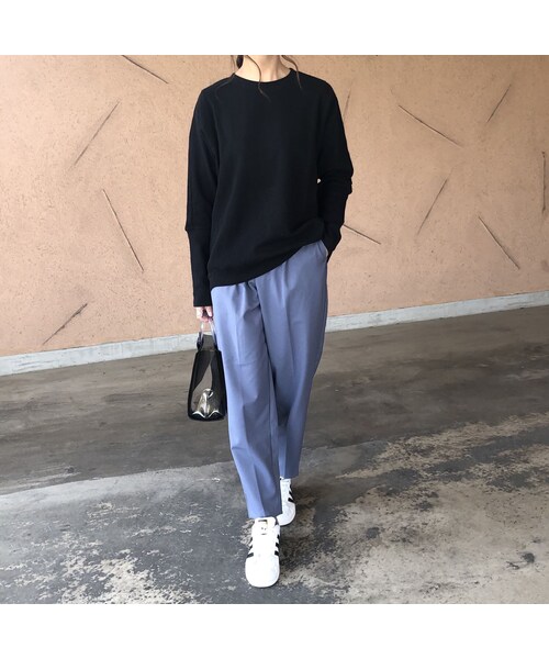 copine（コピン）の「再入荷！着回し力抜群！袖リブワッフルプルオーバー(2color)【クリックポスト対象商品】（Tシャツ/カットソー・レディース・その他）」の8枚目の写真