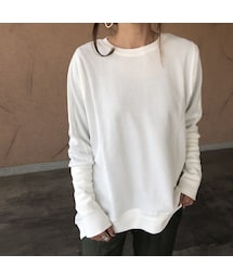 copine | 再入荷！着回し力抜群！袖リブワッフルプルオーバー(2color)【クリックポスト対象商品】(Tシャツ/カットソー)