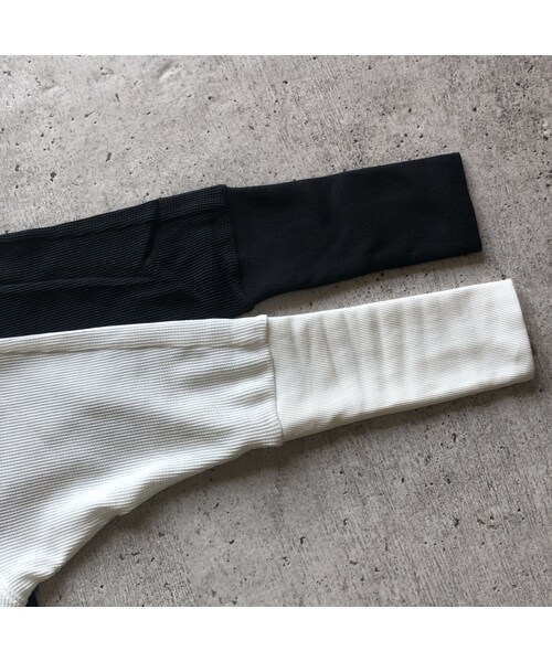 copine（コピン）の「再入荷！着回し力抜群！袖リブワッフルプルオーバー(2color)【クリックポスト対象商品】（Tシャツ/カットソー・レディース・その他）」の15枚目の写真