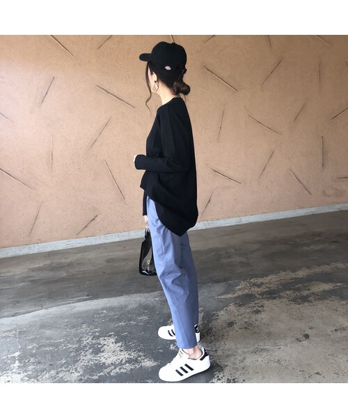 copine（コピン）の「再入荷！着回し力抜群！袖リブワッフルプルオーバー(2color)【クリックポスト対象商品】（Tシャツ/カットソー・レディース・その他）」の9枚目の写真