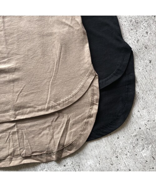 copine（コピン）の「5分袖バックロング綿麻Tシャツ(2color)【クリックポスト対象商品】（Tシャツ/カットソー・レディース・その他）」の15枚目の写真