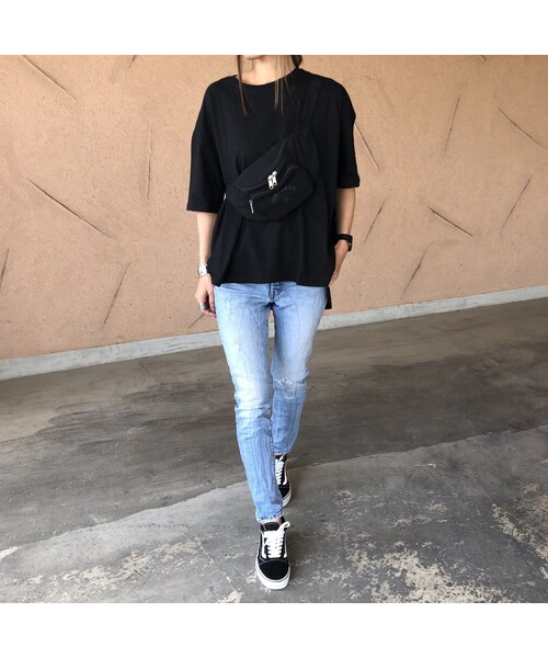 copine（コピン）の「5分袖バックロング綿麻Tシャツ(2color)【クリックポスト対象商品】（Tシャツ/カットソー・レディース・その他）」の4枚目の写真