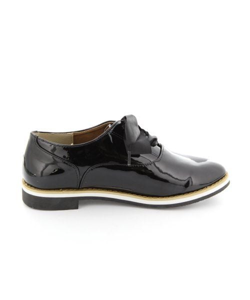 LEPSIM(レプシィム)の「BIGリボン2WAYシューズ(シューズ・レディース・エナメルブラック/グリッターシルバー・M(23-23.5)/L(24-24.5))」の4枚目の写真