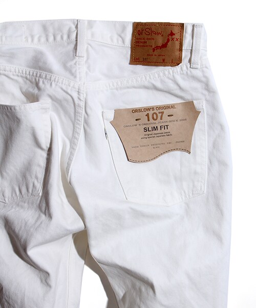 orSlow（オアスロウ）の「IVY FIT DENIM107 SLIM FIT WHITE（パンツ・メンズ・ホワイト・S/M）」の9枚目の写真