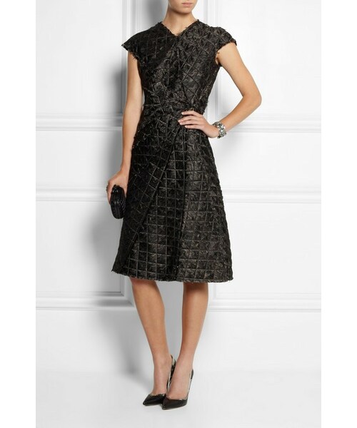 ワンピース BOTTEGA VENETA DRESS (791315V40F0 9204) BOTTEGA VENETA（ボッテガヴェネタ）の「Bottega Veneta Frayed