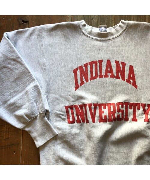 90sチャンピオン　リバースウィーブ　刺繍インディアンズ　XL Champion（チャンピオン）の「90'sUSA製INDIANA UNIVERSITY