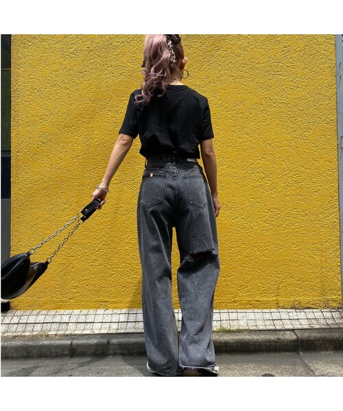 no brand（ノーブランド）の「パッカーンデニムワイパン｢BELT｣ #6015（デニムパンツ・レディース・その他）」の13枚目の写真