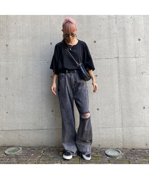 no brand（ノーブランド）の「パッカーンデニムワイパン｢BELT｣ #6015（デニムパンツ・レディース・その他）」の10枚目の写真