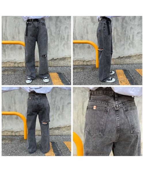 no brand（ノーブランド）の「パッカーンデニムワイパン｢BELT｣ #6015（デニムパンツ・レディース・その他）」の14枚目の写真