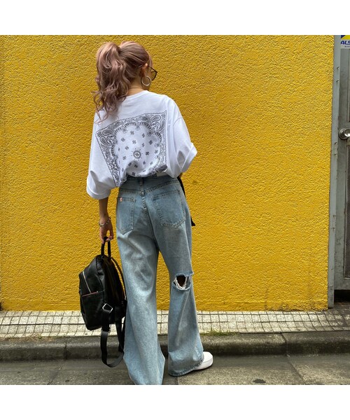 no brand（ノーブランド）の「パッカーンデニムワイパン｢BELT｣ #6015（デニムパンツ・レディース・その他）」の11枚目の写真