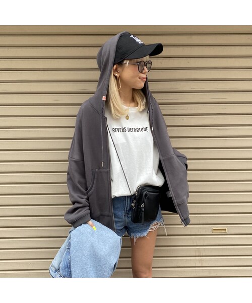 no brand（ノーブランド）の「ミニ裏ちょいワイドスリーブZIPパーカー#7056（パーカー・レディース・その他）」の12枚目の写真